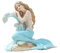 Rayberro Meerjungfrau-Badezimmer-Dekoration, Meerjungfrau-Geschenke für Mädchen, 12 cm hoch, Raumregal, Kunstharz, mediterrane Prinzessin, Statue, Ornament, Figuren, Skulptur, Engel, Heimhandwerk,