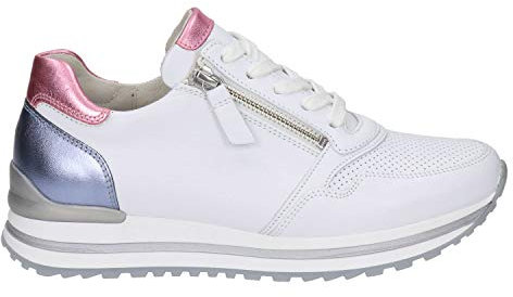 Gabor Shoes Damen Comfort Basic Derbys, Weiß (Weis/Azur/Rose(Pf) 52)