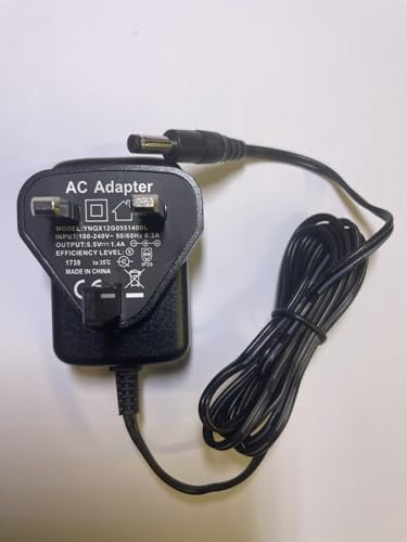 Replacement for PURE AC ADAPTOR KSAA0550100W1UK 5.5V 1.0A Power Supply UK Plug