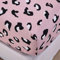 Chickw1 100% Polyester Spannbetttuch, Böhmisches Drucken Spannbetttuch Boxspringbett, Weiche Spannbettlaken Matratzenschoner für Bettw Sche, Steghöhe bis 30cm (Rosa Leopard,90x200x30cm)
