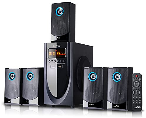 BEFREE SOUND 5.1 Channel Bluetooth Surround Sound Speaker System in Black