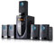 BEFREE SOUND 5.1 Channel Bluetooth Surround Sound Speaker System in Black