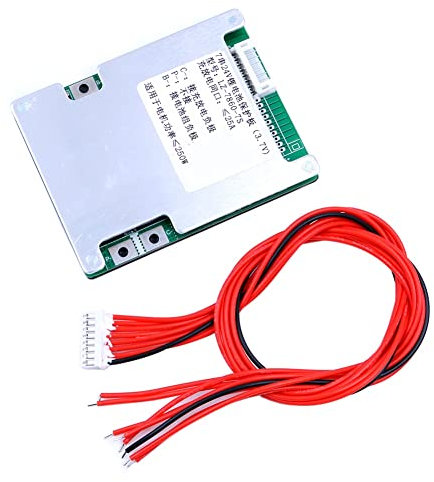 DollaTek Carte de protection Li-ion 7S 24 V, 25 A 500 W Li-ion Batterie au lithium Carte de protection BMS PCB avec balance
