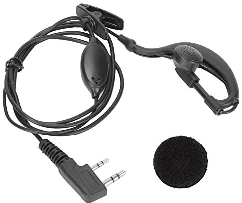 Walkie-Talkie-Headset, für TK-Schnittstelle 2-Wege-Funkkopfhörer mit Clip und Ohrabdeckung Funk-Headset für BF-888S UV-5R