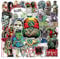 50 Pcs Zombie Stickers Laptop Car Scrapbook Phone Skateboard Water Bottle Zombie Stickers Vinyl Waterproof Aesthetic Personalised Stickers for Teens Boys Girls Adults Children