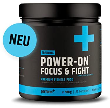 Perform+® | Power-On Focus & Fight | 500g Pulver | Pre-Workout Booster | Fitness Booster | Trainingsbooster | Kraftsport Supplement | Made in Germany