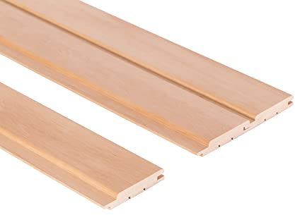 Saunainter Profilholz Erle Klasse A Nut-Feder STP 15x90mm 2400mm 6Stk Baumaterial für Sauna und Innenräume