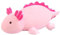 SQEQE Weighted Axolotl Plush Toy, Pink Axolotl Stuffed Animals Cute Axolotl Plush Pillow, Cute Weighted Stuffed Animals Gifts for Girls Boys Pink Axolotl 25CM