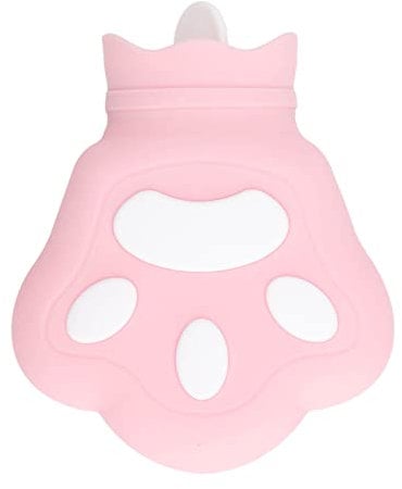 Cute Cat Paw Hot Water Bag Hot Water Bottles, Hot Water Bottle with Cover Hot Water Bottle Small Hot Water Bottle for Women, Kids, Best Gifts(Pink)