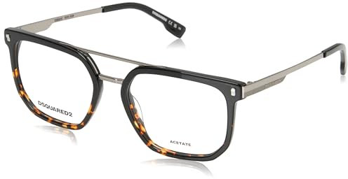 Dsquared Unisex Brille Vista D2 0112 Wr7 54/18/145 Herren Sunglasses, WR7/18 Black Havana, 54