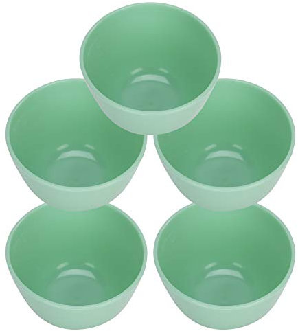 Beauty Bowls, 5 Pcs PVC Facial Bowls DIY Facial Mask Mixing Bowl Facemask Mixing Tool Home Anti Impact Facial Mask Bowl Light Green