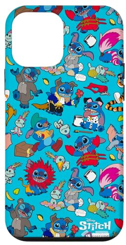 Disney 100 Stitch in Kostüm, Disney-Figuren und Scrump Hülle für iPhone 12 mini