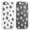 Foonary 2 Pack Clear Print Phone Case Compatible with iPhone 8/SE 2022/7/SE 2020 4.7, Slim Soft Silicone with Cute Dog Design Aesthetics Transparent Pattern Cases, Shockproof Bumper Protector Cover