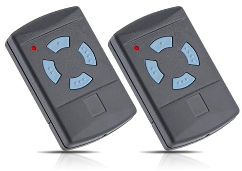 AKVF Telecommande Portail Compatible avec Hormann HSM4-868 HSE2-868 HS4-868 pour Hormann Tubauto Boutons Bleus 868,3MHz Télécommande Porte Garage, Lot de 2