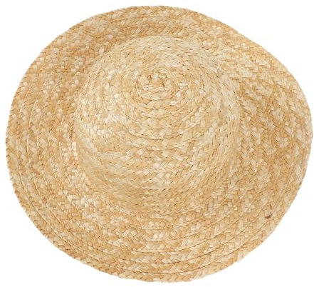 Sombrero de Paja de Pesca para Hombres y Mujeres, Sombrero para el Sol con Correa Elástica y ala Ancha con Bloqueo UV para Circunferencia de Cabeza de 22,0 a 22,8 Pulgadas