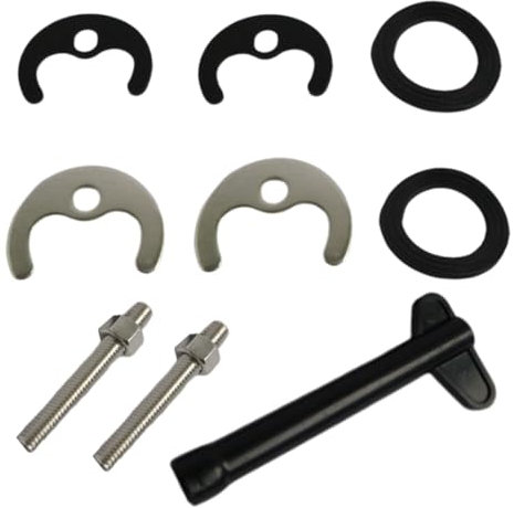 9 PCS Faucet Fixing Fitting Kit,Copper Monobloc Mixer Tap Fixing Fitting Kit,Basin Washer Sink Mono Tap Fixing Kit,Bolt Tap Faucet Fixing Fitting Kit for Bathroom Basin or Kitchen Sink Mixer Tap