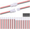 MKBKLLJY 10 Paare JST XH 2,54 mm 2-poliger Stecker und Buchse Kabel Elektrisches Kabel mit UL1007 22AWG 100 mm rot schwarzes Anschlusskabel für Tiny Drone Batterieklemme LED-Streifenlicht
