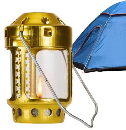 Teelicht-Laterne, Camping-Kerzenlaterne | Camping-Kerzen-Laterne mit Griff, Halterung für Windlicht für Innen- und Außenbereich, Aluminiumlegierung, für den Innen- und Außenbereich