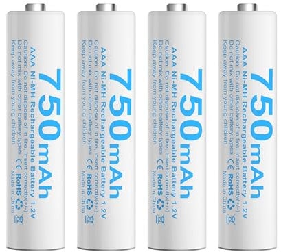 Batteria AAA HR03 di Ricambio Compatible con Telefoni Cordless Gigaset 750Mah (4)