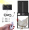Porte Poulailler Automatique Solaire, Porte De Poulailler Automatique en Aluminium, éQuipéE d'un Panneau Solaire, d'une Minuterie, d'un éCran LED, d'une TéLéCommande Et De Deux MéThodes De Charge