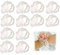 Lepidi 12 Stück Perle Handgelenk Corsage Bands, Elastische Hochzeit Handgelenk Blume, Brautjungfer Handgelenk Blume, Handgelenk Corsage Armband, Handgelenk DIY Dekor für Hochzeit Strandparty