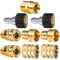 WOJET Pressure Washer Quick Connect Kit - M22-14mm to 3/8” Universal Quick Connect Fittings for Jet Wash, 4500PSI/310bar High Pressure Coupling - Fast Release M/F Adapters for Power Washer, Hose & Gun