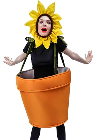 Töpfchenkostüm – Garten-Motto-Partyoutfits, lustiges Töpfchenkostüm