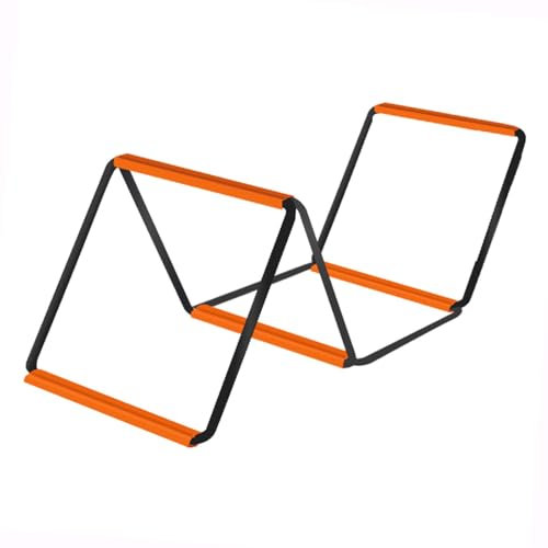 perfk Scala di agilità, Attrezzatura per Allenamento di agilità, Scala di velocità da Calcio Multiuso per coordinazione Pieghevole per Sport all'Aria Aperta, 4 Griglie Senza