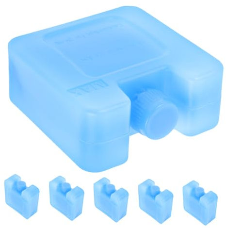 ABOOFAN Reusable Cooler Ice Packs 6 Pcs Ice Blocks for Air Cooler Freezer Ice Packs Portable Small Refrigerator Ice Pack Easy to Carry