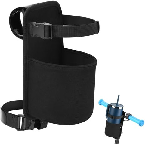 Easecos Bike Cup Holder Handlebar Water Bottle Holder Bicycle Drink Bottle Cage Universal Cycling Drink Cup Storage Bag for Mountain Road Bicycle, E-Bike, Scooter, Boat, Wheelchair