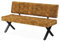 B&D home Sitzbank Karen gepolsterte Esszimmerbank 160 cm Polsterbank für Esszimmer, Garderobe, Küche Industrial modern Design Gelb, 11314-160-GELB