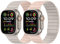 Tasikar Banda Magnética Doble Cara Compatible con Apple Watch 49mm 46mm 45mm 44mm 42mm, Correa Deportiva de Silicona Suave para iWatch Ultra SE serie 10 9 8 7 6 5 4 3, Luz de estrella-Rosa