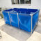 Piscina rotonda con grande struttura in metallo per cortile, resistente tela impermeabile per divertimento e relax in famiglia