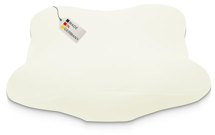 DUKAL | Bezug für Derila (Ergo) Memory Foam Kopfkissen | 36 x 54 cm | aus hochwertigem DOPPEL-Jersey | 100% Baumwolle | Farbe: Creme