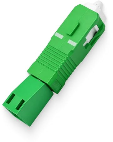 1 Stück Glasfaser Adapter LC/APC Buchse auf SC/APC Stecker, Singlemode Simplex Hybrid-Adapter zur Schnittstellenkonvertierung, präzise Steckverbindung für Messaufgaben und Glasfaserverkabelung