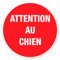 Chapuis DS13 Disque pvc adhésif D170 mm Attention au chien