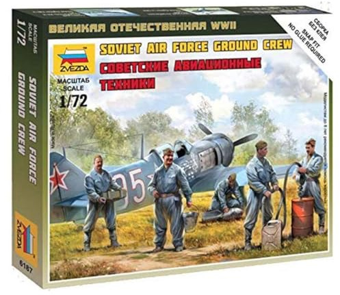 Zvezda 1/72 WWII Bodenpersonal der sowjetischen Luftwaffe