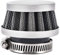 GOOFIT Filtro Aria a Cono Moto 35mm Verticale Universale Pit Bike Cinese sostituzione per 49cc 50cc 70cc 90cc 110cc Motocross Pocket Bike Scooter Quad Argento