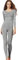 Liang Rou women's U-cut stretch thin underwear set, leggings and long-sleeved shirt - Grey - Large