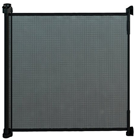 Gaterol Active Lite Schwarz – Ausziehbares Treppenschutzgitter und Türschutzgitter Rollo bis 140 cm