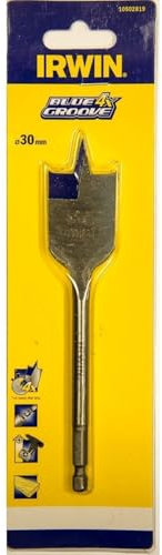 Irwin 10502819 4X Blue Groove Flat Bit, 30mm x 152mm
