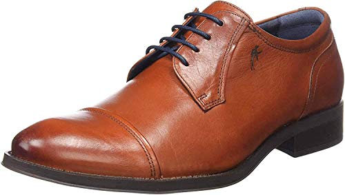 Fluchos Heracles Zapatos de Cordones Derby, Hombre, Marrón (Cuero 000), 43 EU (9 UK)
