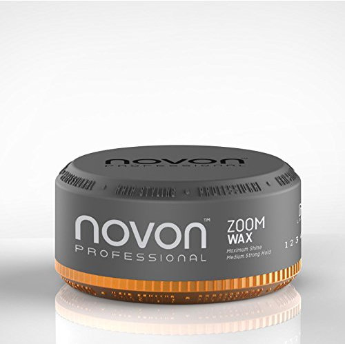 3 x Novon Professional Zoom Wax | Haarwax | 150 ml Haarpomade | natürliches Finish mit dezentem Glanz | Honig-Melonen-Duft | leicht formbar & korrigierbar | unisex, kinderfreundlich & salonfähig