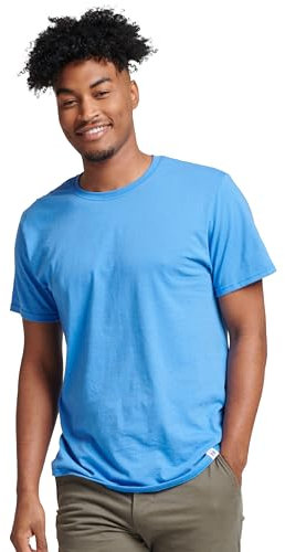 Russell Athletic Men's Essential Short Sleeve Tee T-Shirt, Collegiate Blue, XL