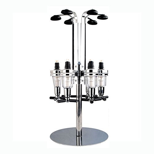 4/6 Bottle Wall Mounted & Rotary Stand Drinks Optic Dispenser Party Bar Butler by Crystals® (6 Bottle Rotary Stand)