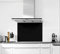 BELOFAY 6mm Tempered Glass Splashbacks for Cookers, Toughened Glass Heat Resistant Splashback for Kitchen (60X75, Black)