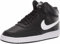 NIKE Wmns Court Vision Mid, Sneaker Donna, Black/White, 37.5 EU