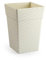 Maceta rattan alta 20 cm marfil