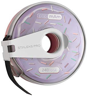 STALEKS Rollo Lima Funda Desechable Profesionalm Base Metal Madera Recta Pro Expert 20. 100 recambios. Donut. (ATC-240)