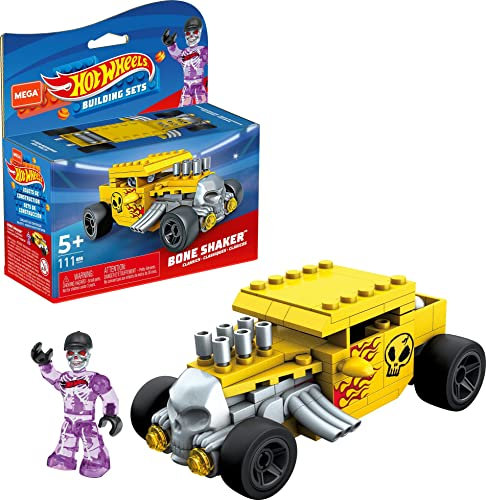 Hot Wheels Mega Bone Shaker Construction Set, Building Toys for Kids